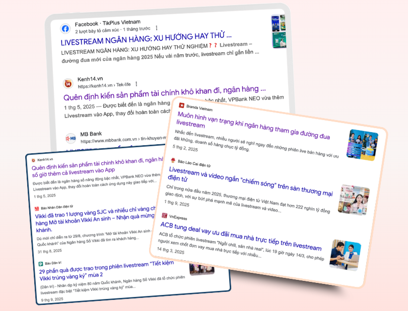 Livestream ngân hàng